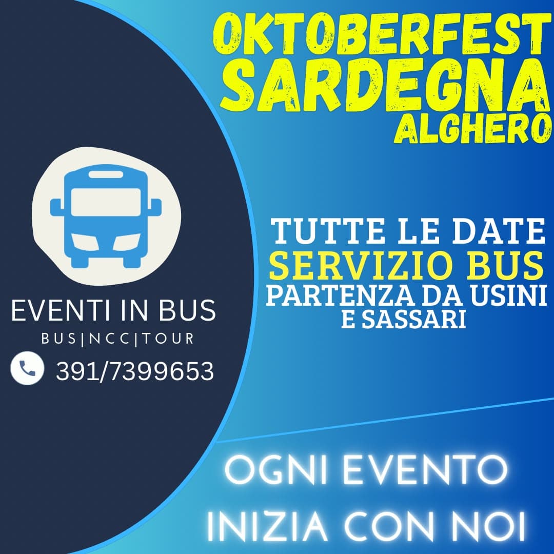 🚌Servizio Bus - Oktoberfest Alghero