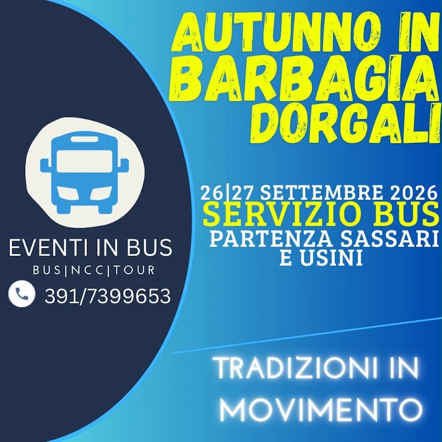 🚌Servizio Bus – Autunno in Barbagia - Dorgali