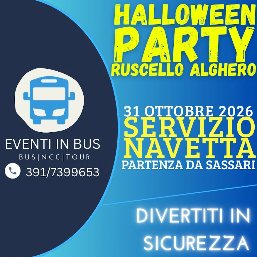Servizio Navetta - Halloween Party - Ruscello Alghero