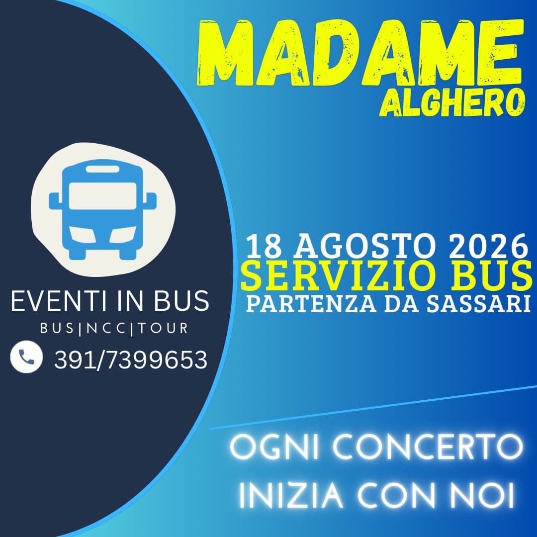 🚌Servizio Bus - Madame - Alghero
