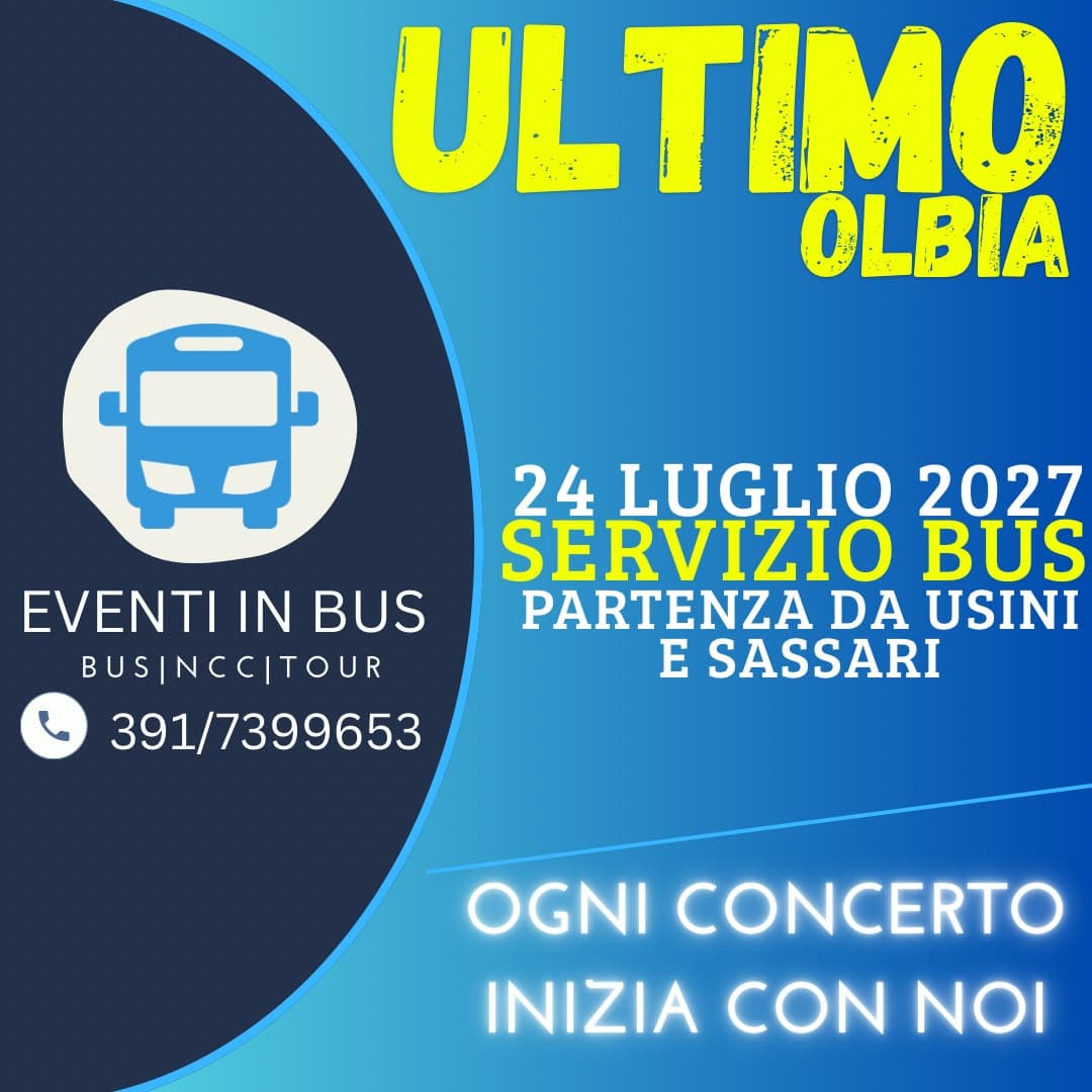 🚌Servizio Bus - Ultimo - Olbia