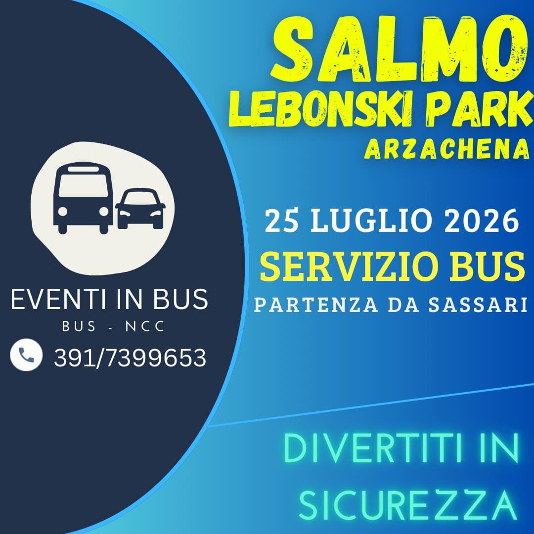 Servizio bus - Navetta - Salmo Lebonsky Park