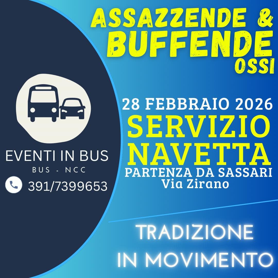 Servizio Bus - Assazzende & Buffende - Ossi 