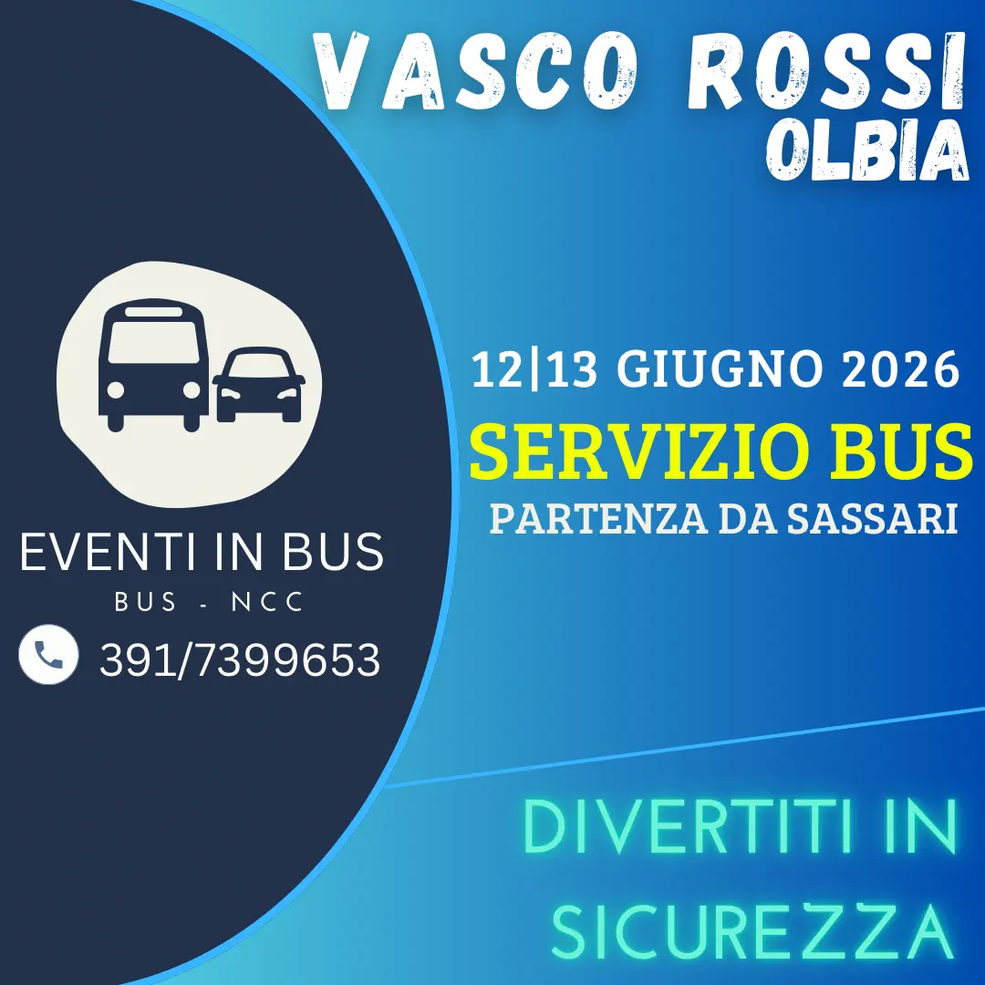 Servizio bus - Navetta - Vasco Rossi - Olbia